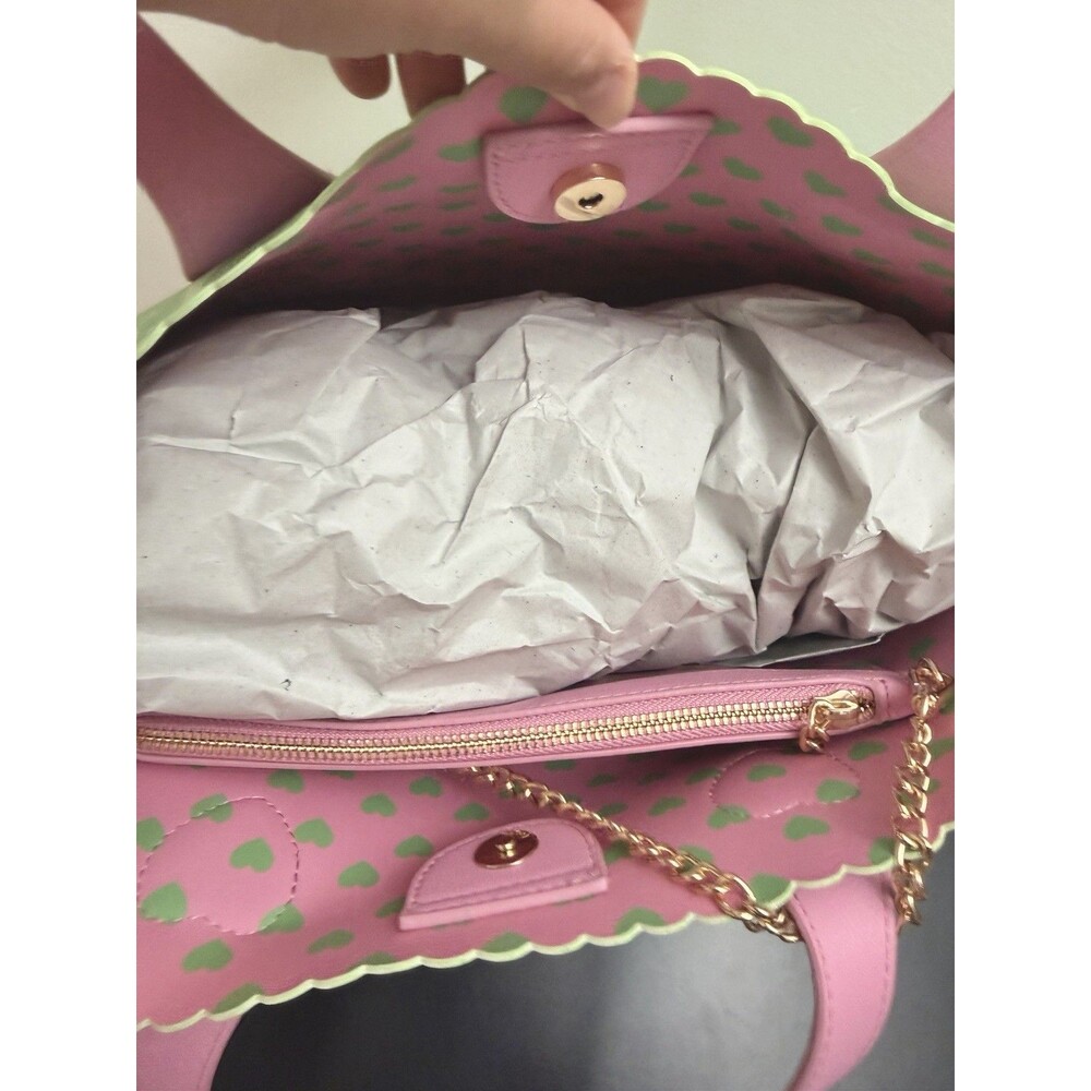 Juicy Couture Sweet Break Time 2-in-1 Tote Retro Green and Pink - Picture 10 of 11